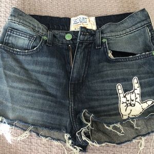 Jean cut off shorts
